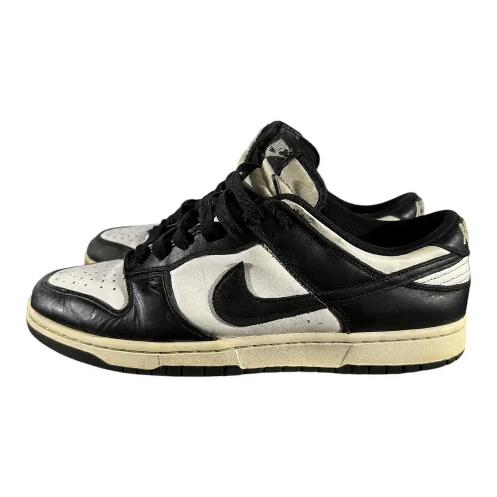 Nike Dunk Low Vintage Panda Mens Size 11 Sneakers FQ8899 100 White Black